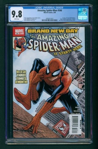 Amazing Spider-Man #546 (2008) CGC 9.8 White! 1st Jackpot! 1st Mister Negative!