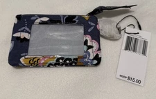 Vera Bradley Zip ID Case Charmont Meadow Print NWT