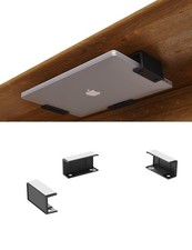 Under Desk Laptop Holder Rack Mount Keyboard Small Devices Tray Organizer