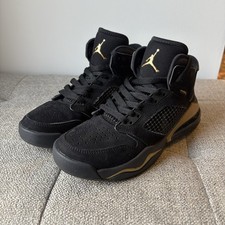 Nike Air Jordan Mars 270 GS Shoes Black Metallic Gold BQ6508-007 Sz 4,5Y
