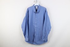 Vtg 90s Brooks Brothers Mens 17 34/35 Distressed Cotton Button Down Shirt OCBD