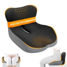 Memory Foam Car Seat Cushion with Lumbar Support, L-Shaped Ergonomic Design f...