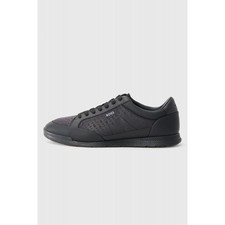 Image of Hugo Boss | 50552890 Nitan_Tenn_mn Textured Print Trainers - Black