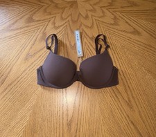 SKIMS Body Bra FITS EVERYBODY PUSH UP DEMI 30A Cocoa Brown New NWT MSRP 58