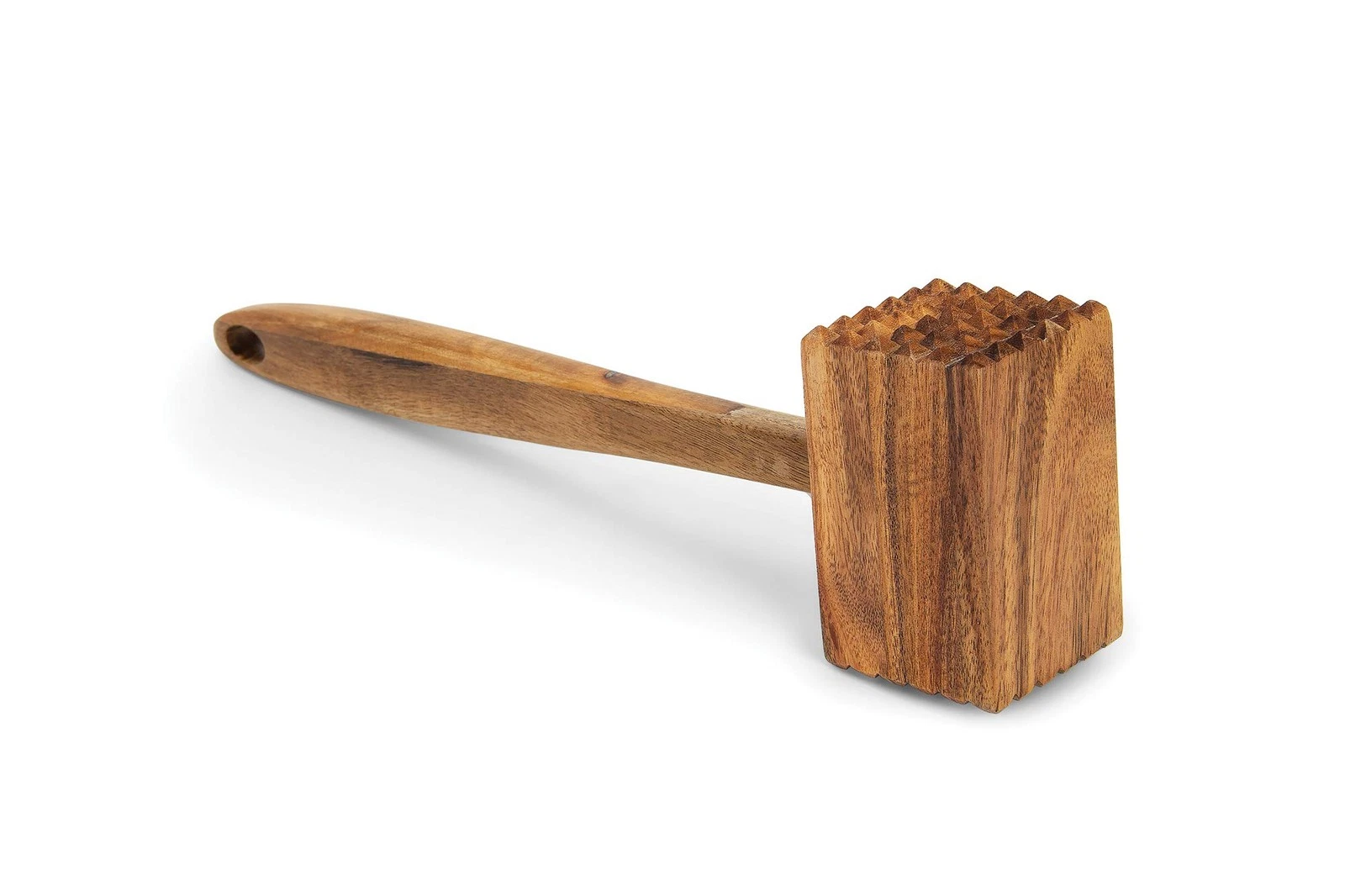 Acacia Wood Meat Tenderizer, 11.5-inches, Brown