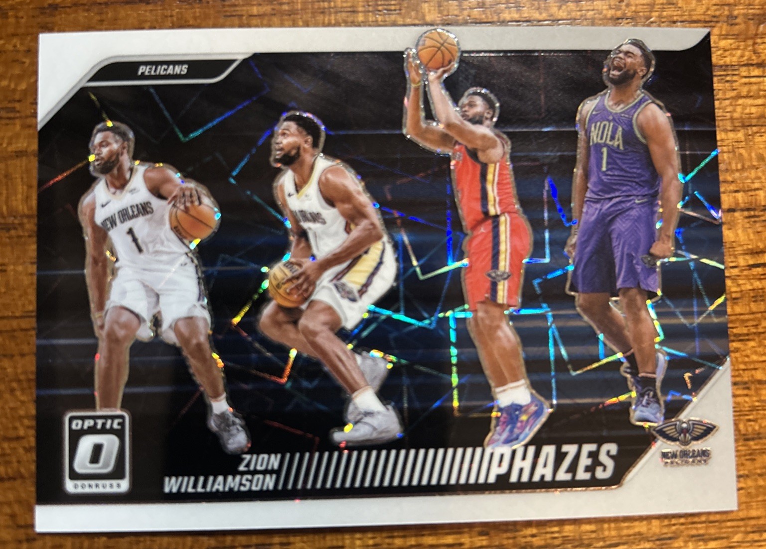 2024-25 Zion Williamson Donruss Optic Phazes SSP #13 Pelicans