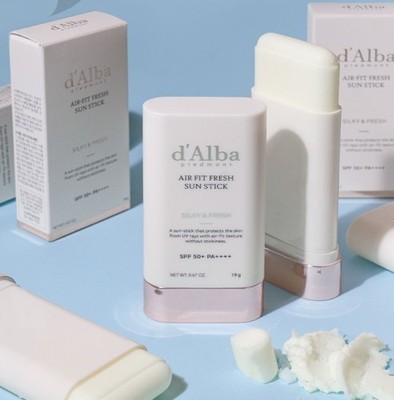d Alba Air Fit Fresh Vegan Sunscreen Stick LSF50+ PA++++ 19g 2er Set K-Beauty