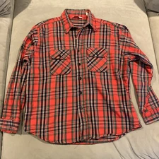 Vintage - WearGuard -Heavyweight Plaid Button Up Flannel Shirt - Men's Size XL