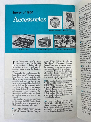 2 Vintage Issues OUTBOARD BOATING Magazine 1959 & 1960 Boat Show - 第 6/14 張圖片