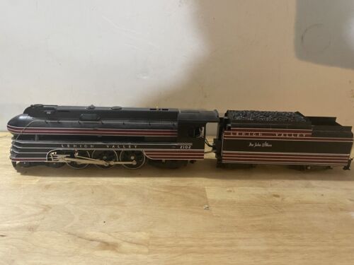 Weaver O Gauge Lehigh Valley John Wilkes Brass Streamline Locomotive And Tender