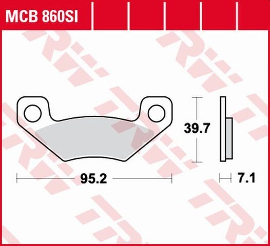 Plaquettes de frein Sinter KH468 endurance thermique pour Can-Am DS 450