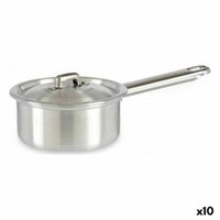 Topf Mit Deckel Ø 12 Cm Silberfarben Aluminium 600 Ml 10 StüCk