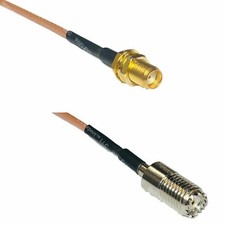 RG316 SMA FEMALE to MINI UHF FEMALE Coaxial RF Cable USA-US