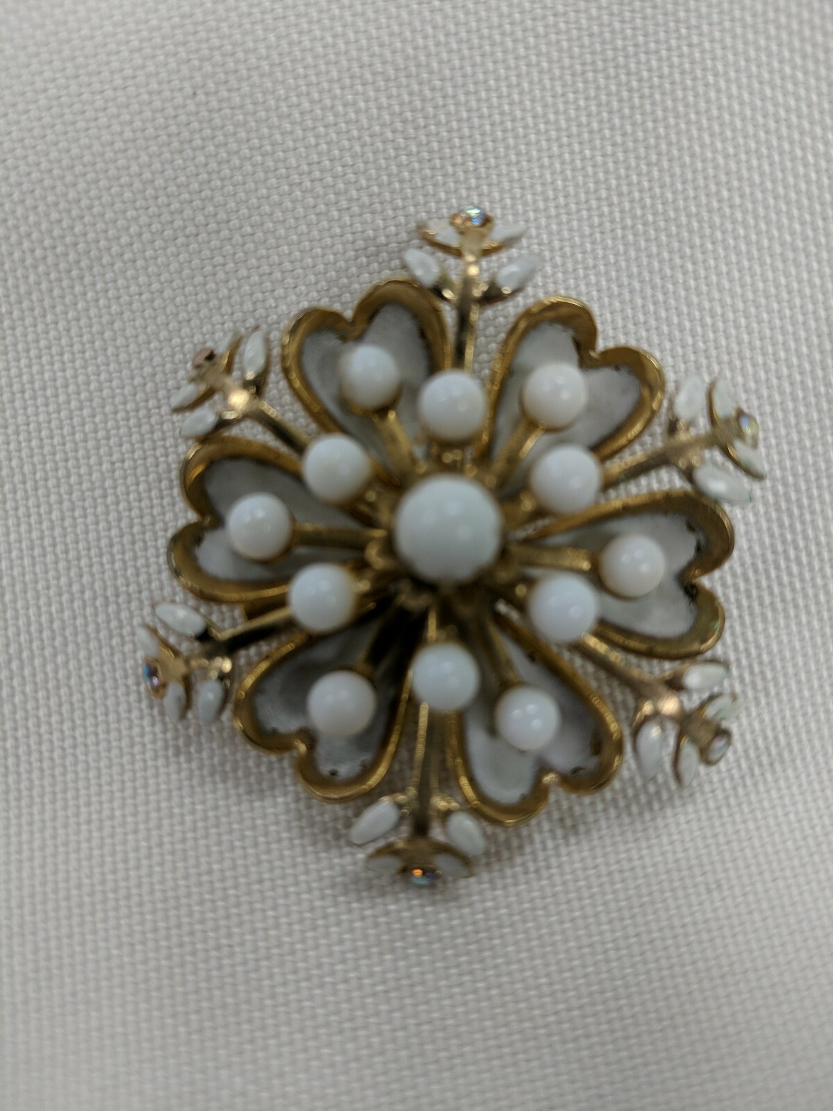 Very Rare Vintage CORO Gold Plated Snowflake Pin … - image 3