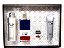 USPA SINCE 1890 SET 3.4 , 0.25 oz edt spray , 6 oz deodorant spray, 3 oz sh/gel