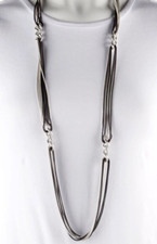 Retail 2,750-DAVID YURMAN MULTI-CHAIN CURB LINK STATION NECKLACE-900 SILVER 