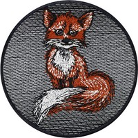 Fuchs Applikation Zum AufbüGeln AufnäHer Gesticktes Tier BüGelbild Patch 80X80Mm