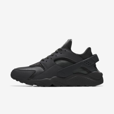 Men's Nike Air Huarache 2025 Triple Black Classic Retro Nike ID authentic