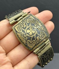 ANCIENT ANTIQUE ROMAN BRONZE BRACELET WITH NEILLO SUPERB