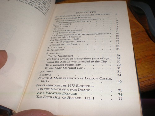 Vintage Book English Poems of John Milton Oxford Press 1951 VGC FREE SHIPPING - Picture 6 of 9