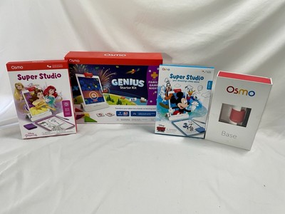 Osmo Genius Starter Kit for iPad + 7 Games & Disney Princess & Mickey Games, NIB
