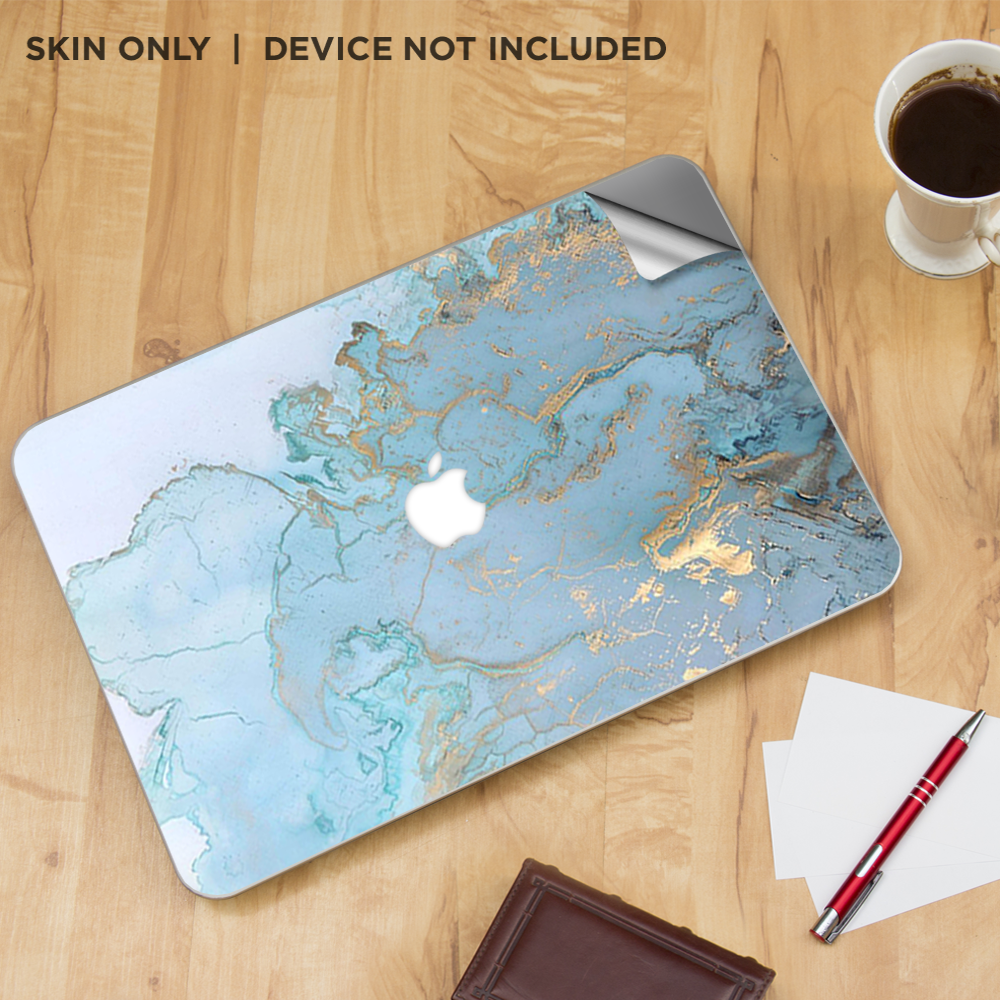 Skin Itsaskin Pour MacBook Pro 15 Pouces Retina - Bleu Effet Marbre/Granit