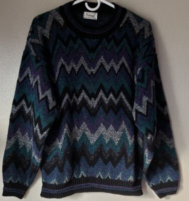 Men's Sweater Made in USA by Tag Vintage Protege Pullover Medium Cardigan SW76