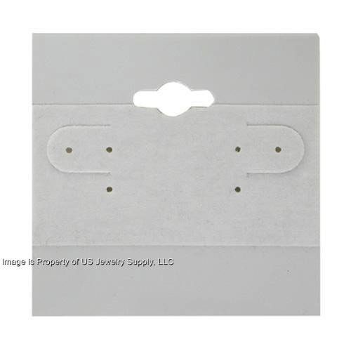 1000 Grey Hanging Earring Display Cards 2"H x 2"W with Lip