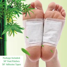 100PCS Detox Foot Pads Patch Detoxify Toxins Fit Health Care Pad Cleanse Health