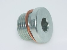 M18 x 1.5mm O2 Oxygen Sensor Port Blanking Bolt Hex Head with Sealing Washer
