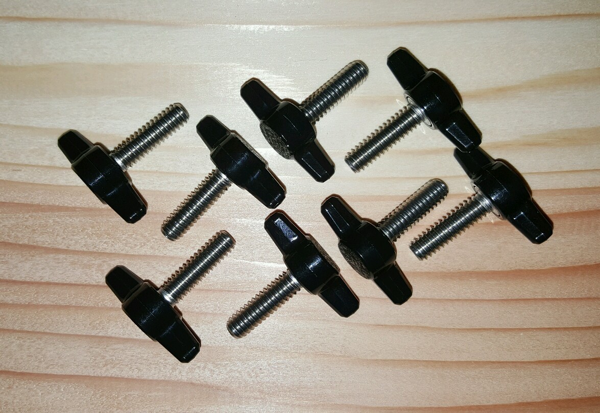 7/8" SS Tee style hold down knobs all Downrigger Rod Holder * Fishing