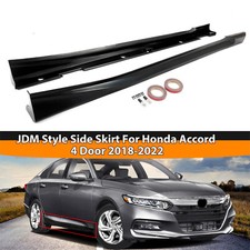 For Honda Accord 4 Door 2018 19 20 2022 Add-on Side Skirts Extensions JDM Style