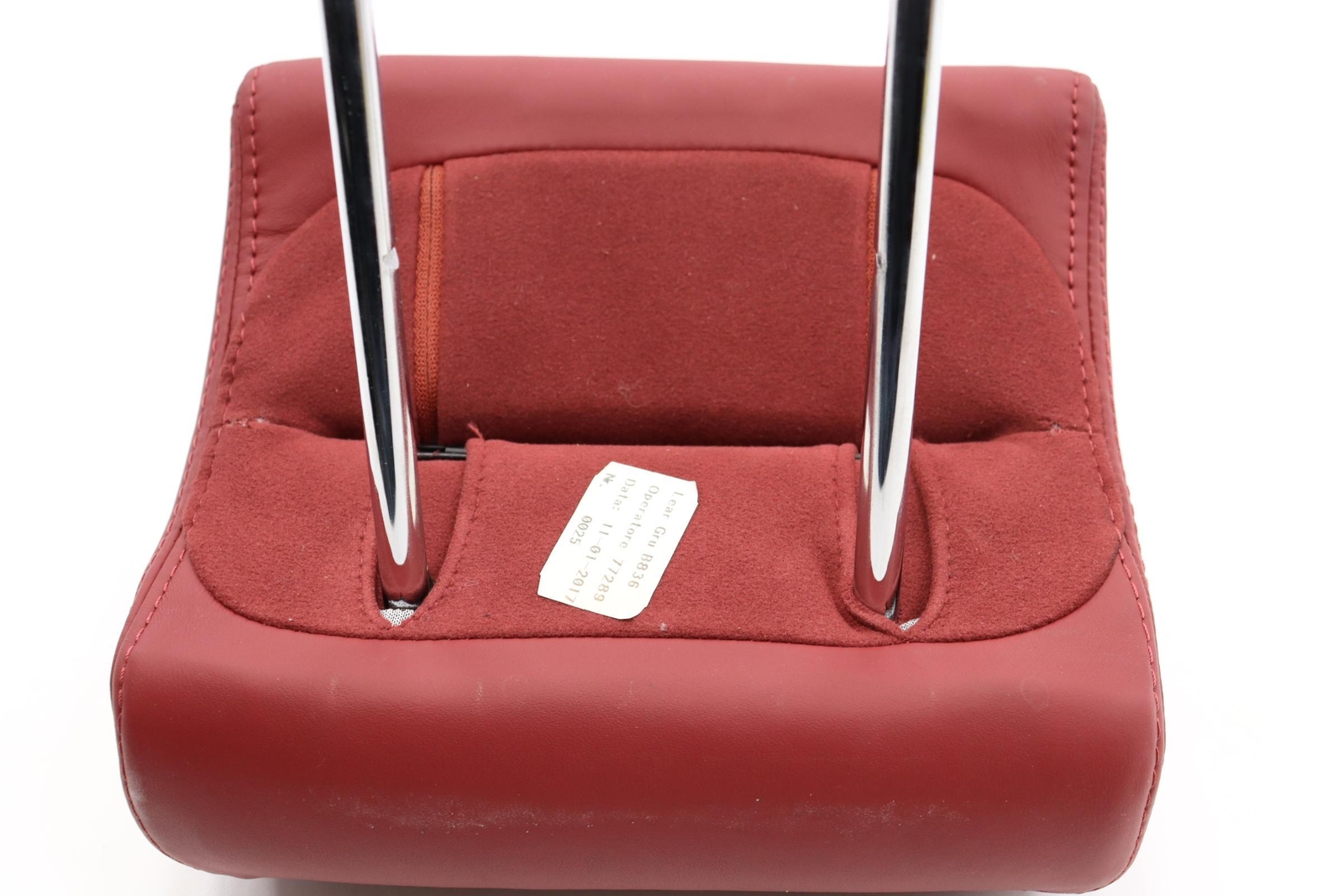 2014 -2024 MASERATI QUATTROPORTE REAR SEAT CENTER HEAD REST HEADREST OEM RED_RTR