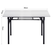 Folding Office Desk Table Wooden Computer Home Study Laptop Writing Small Space