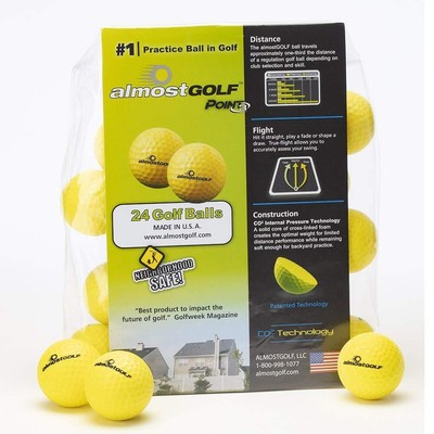ALMOSTGOLF Limited Flight Practice Foam Golf Balls   Realistic Spin, Trajectory,