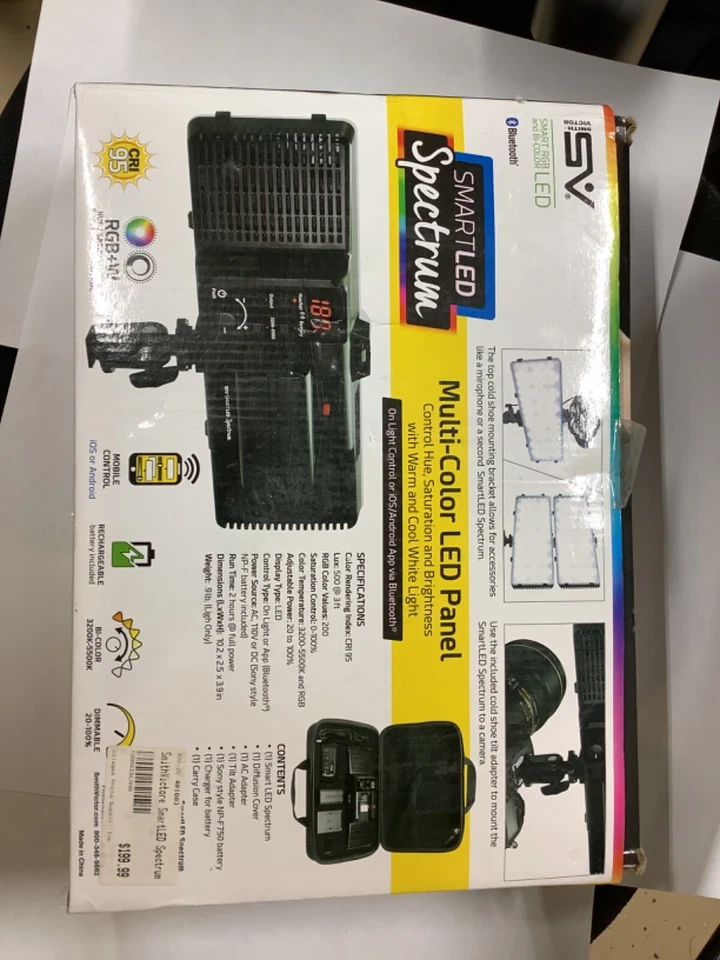 Smith Victor Smart Led Spectrum Multi Color Panel -NOS - Image 2 of 2