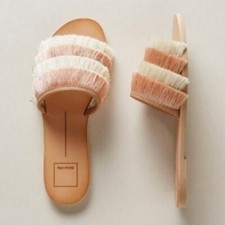 Dolce Vita Celaya Fringe Slide Sandals Size 6
