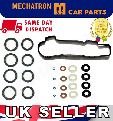 FORD FIESTA FOCUS 1.6 TDCI  ROCKER COVER GASKET INJECTOR SEAL WASHER O-RING SET 