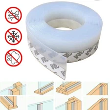 Glass Door Seal Strip Silicone Weather Stripping Shower Door Sweep Stopper USA