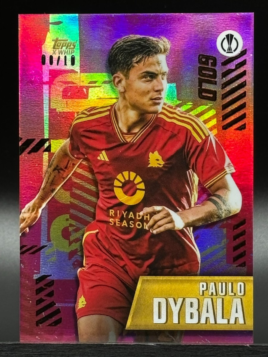 Paulo Dybala 2023 Topps Gold X-Whip Gold Card 08/10 SSP Roma | eBay