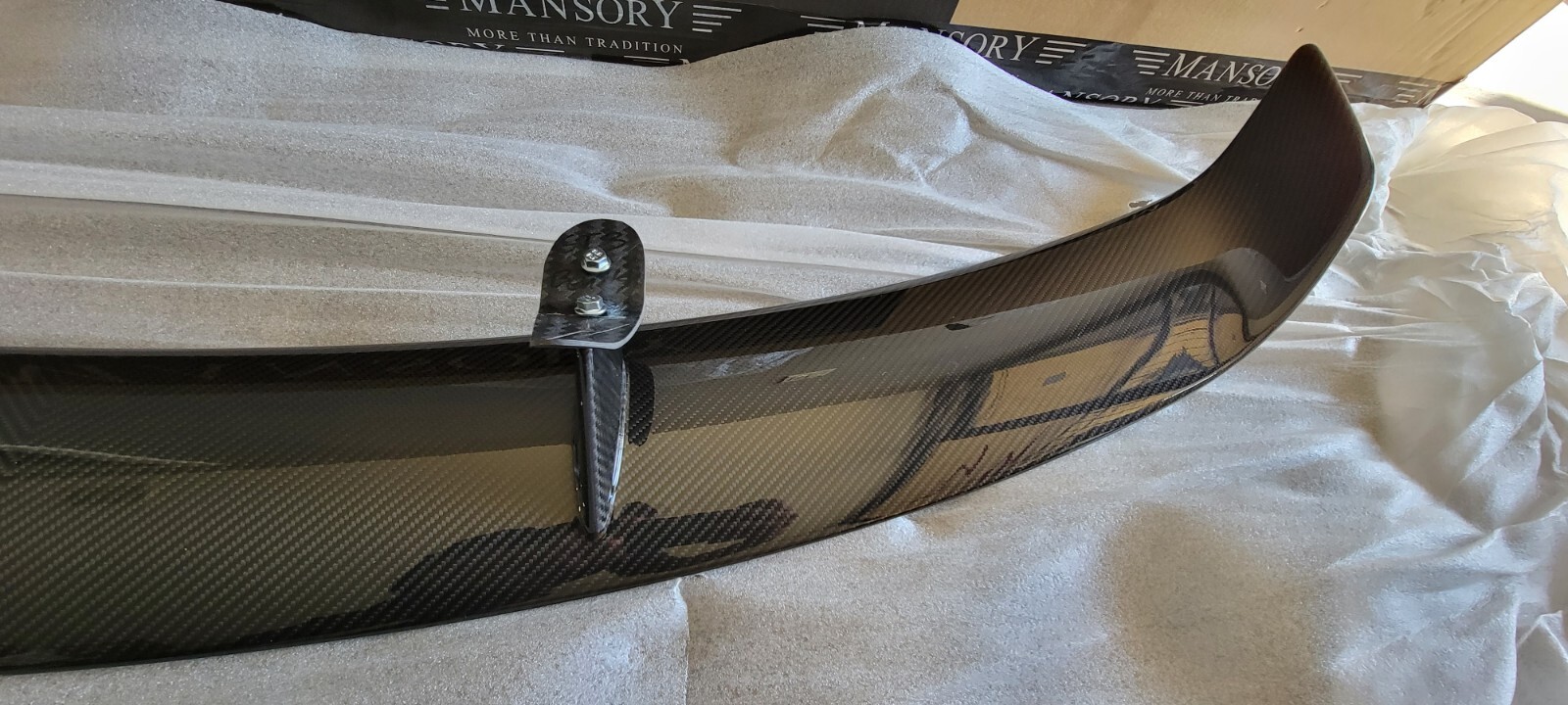 BENTLEY GT3 MANSORY CARBON FIBER REAR WING GENUINE OEM MANSORY 3W8807433M