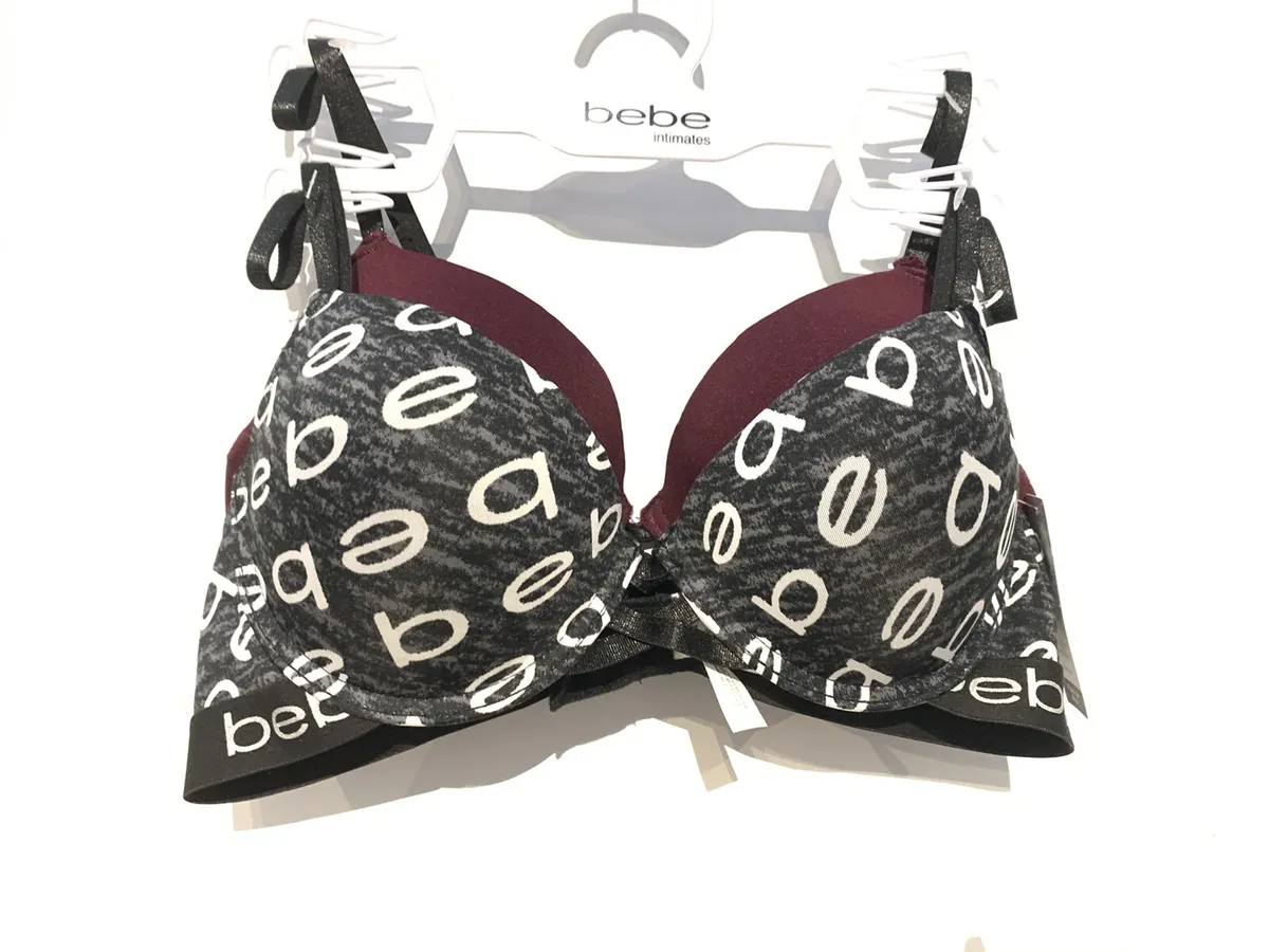 BEBE Intimates Bra New With Tag Push Up 2 Pack Wire Sexy Sold Out