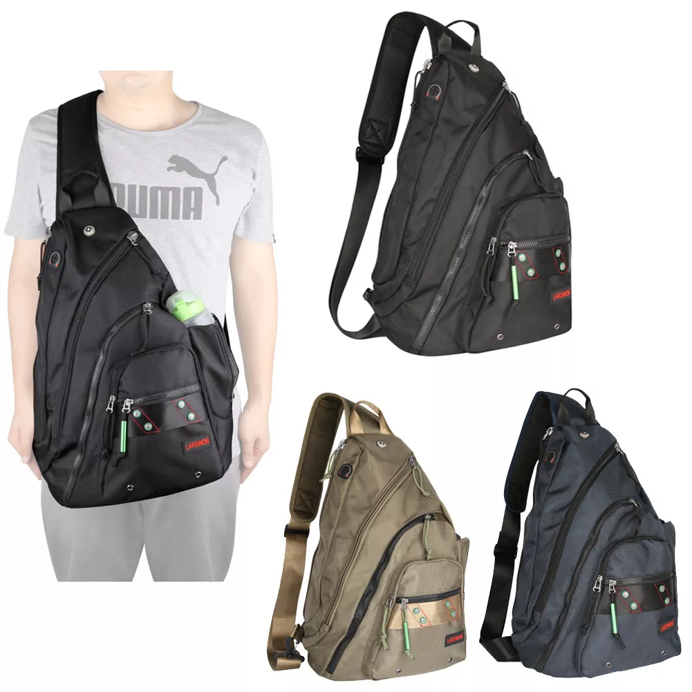 Mens Womens Laptop Large Sling Bag Backpack Chest Pack School Work
