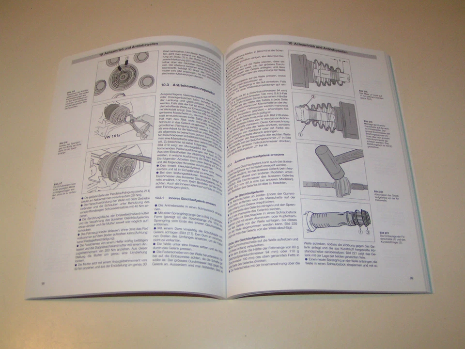 Manuale Riparazione Audi A3 Tipo 8L - 1,9 Litro Diesel - gli Anni 1995 fino A - Immagine 2 di 3
