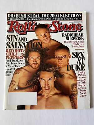 RED HOT CHILI PEPPERS June 15 2006 #1002 ROLLING STONE MAGAZINE