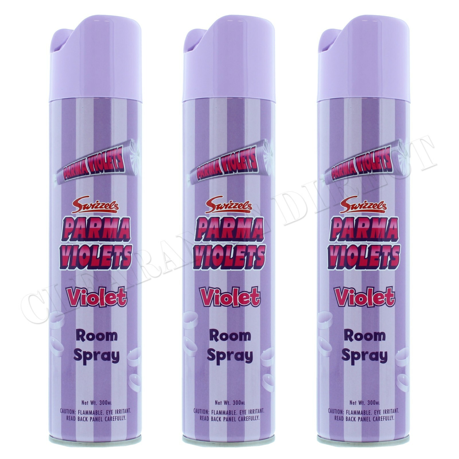 3 x SWIZZELS PARMA VIOLETS AIR FRESHENER ROOM SPRAY 300ml NEW PRODUCT