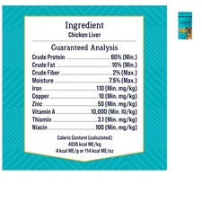 Single Ingredient Chicken Liver Dog Training Treats - 16oz Pack, All Breeds