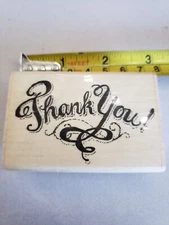 Uptown Holly Pond Hill F13047 Thank You rubber stamp