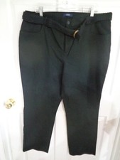 NWT - Women's - Chaps T-Sands Point - Black - Stretch Fabric  Pants - Size 18W