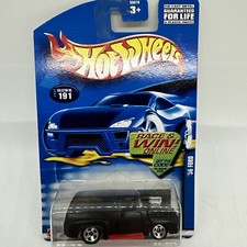2002 Hot Wheels Collector 191 '56 FORD Black w/Chrome 5 Spoke Wheels